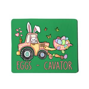  Eggs Cavator Easter Bunny Excavator Cute Toodler Mousepad