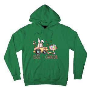  Eggs Cavator Easter Bunny Excavator Cute Toodler Tall Hoodie