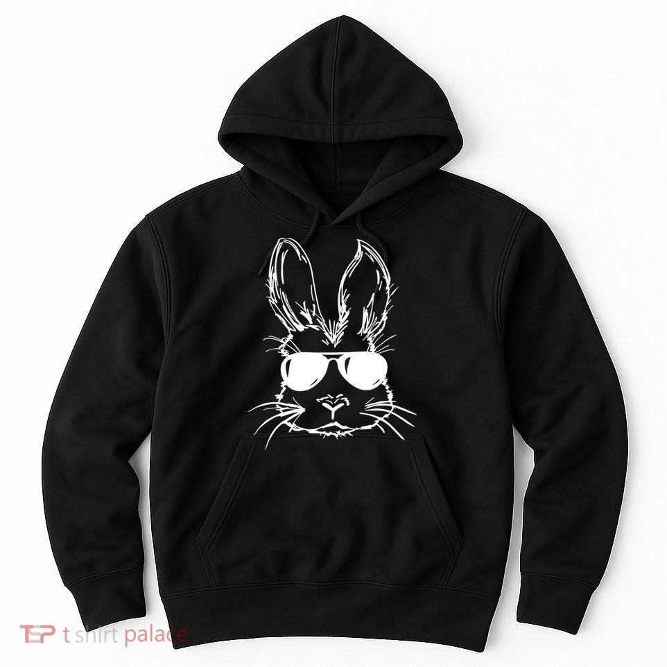 Cool Easter Bunny Sunglass Hoodie