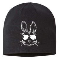 Cool Easter Bunny Sunglass Sustainable Beanie