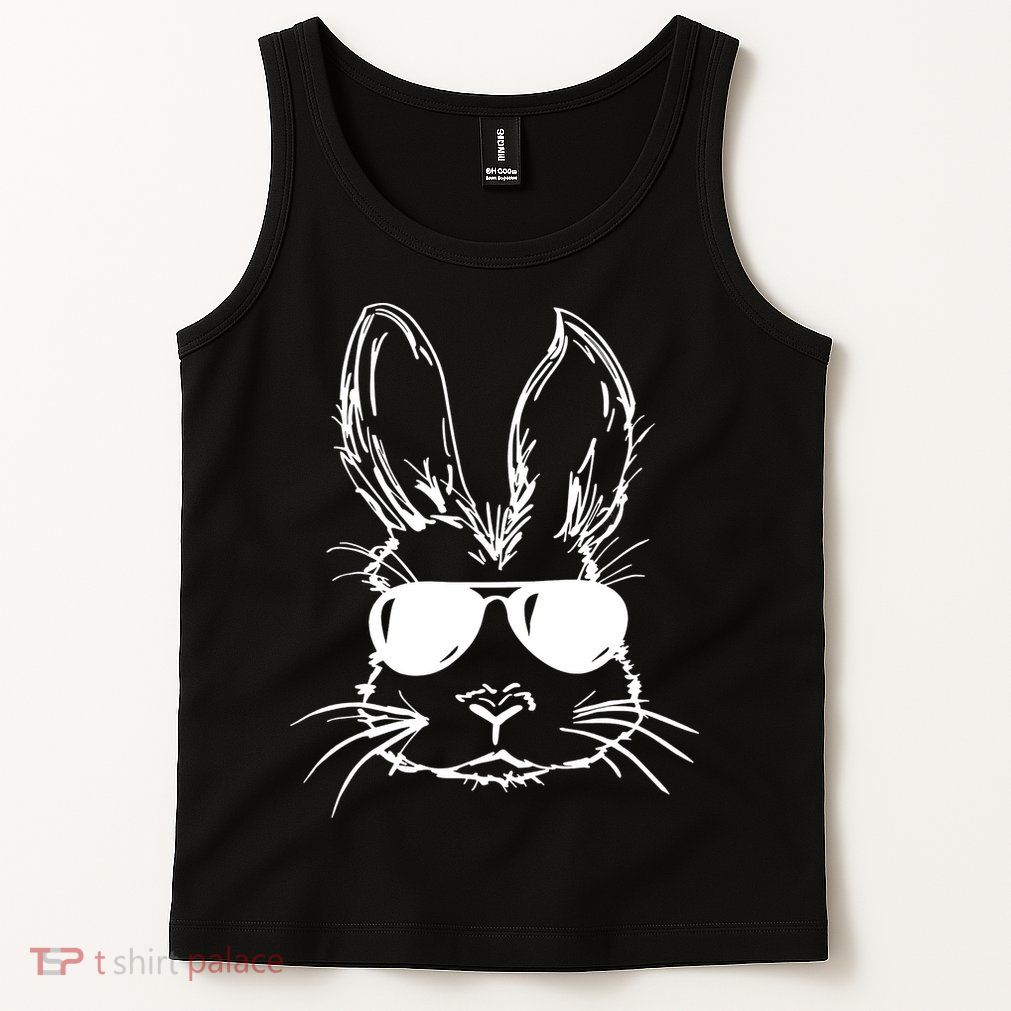 Cool Easter Bunny Sunglass Tank Top