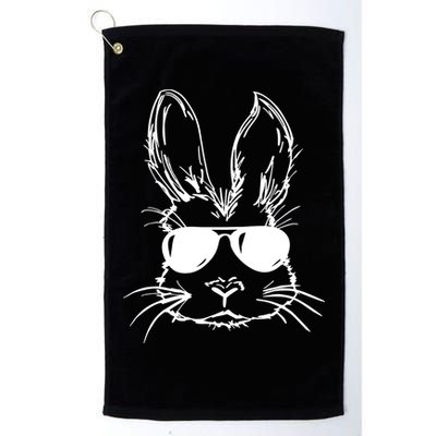 Cool Easter Bunny Sunglass Golf Towel