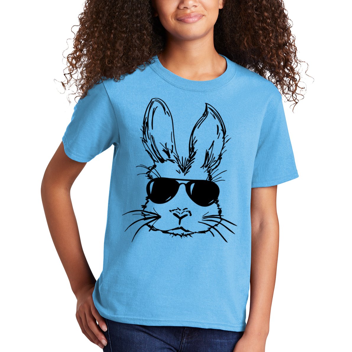 Cool Easter Bunny Sunglass Kids T-Shirt