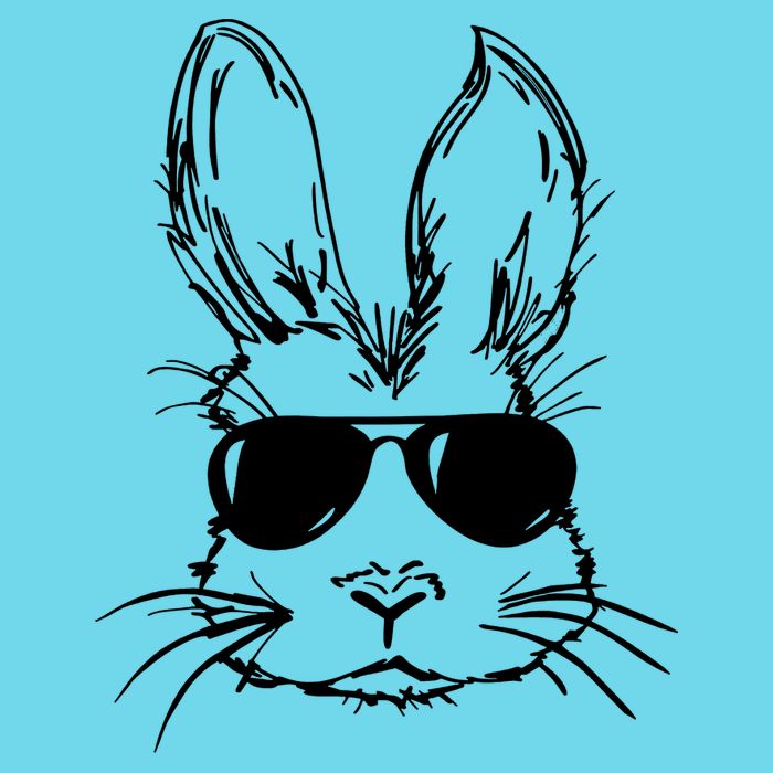 Cool Easter Bunny Sunglass Kids T-Shirt