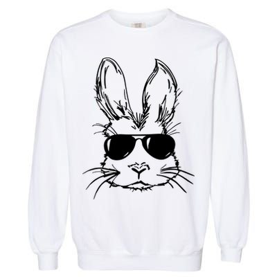 Cool Easter Bunny Sunglass Garment-Dyed Sweatshirt