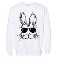 Cool Easter Bunny Sunglass Garment-Dyed Sweatshirt