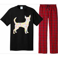 Chihuahua Easter Bunny Dog Silhouette Pajama Set