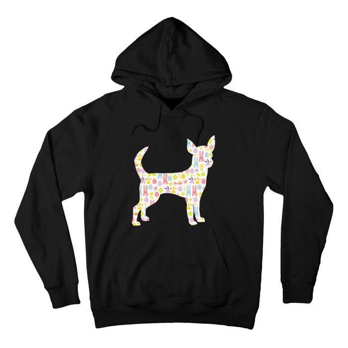 Chihuahua Easter Bunny Dog Silhouette Tall Hoodie