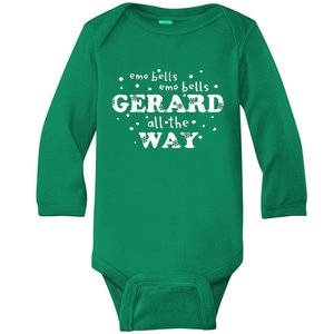 Christmas Emo Bells Emo Bells Gerard All The Way Baby Long Sleeve Bodysuit