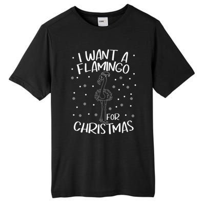 Christmas Exotic Bird Funny Flamazing Flamingo For Christmas Cute Gift Tall Fusion ChromaSoft Performance T-Shirt