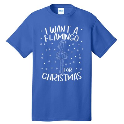 Christmas Exotic Bird Funny Flamazing Flamingo For Christmas Cute Gift Tall T-Shirt