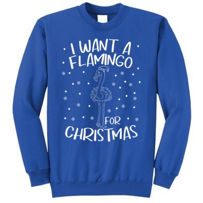 Christmas Exotic Bird Funny Flamazing Flamingo For Christmas Cute Gift Tall Sweatshirt