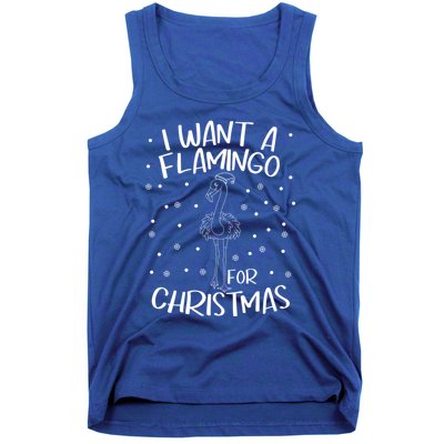 Christmas Exotic Bird Funny Flamazing Flamingo For Christmas Cute Gift Tank Top