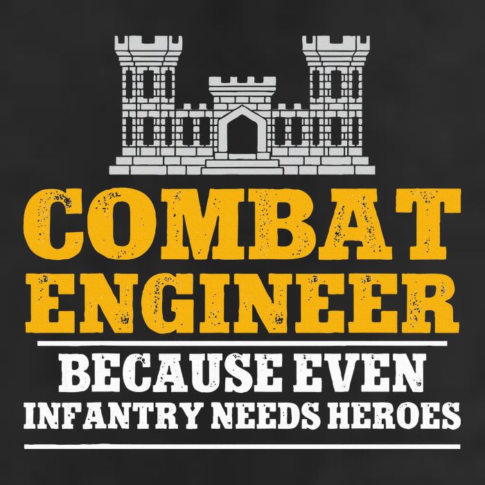 Combat Engineer Because Even Infantry Needs Heroes Cool Comfort Performance Bucket Hat