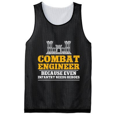 Combat Engineer Because Even Infantry Needs Heroes Mesh Reversible Basketball Jersey Tank