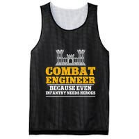 Combat Engineer Because Even Infantry Needs Heroes Mesh Reversible Basketball Jersey Tank