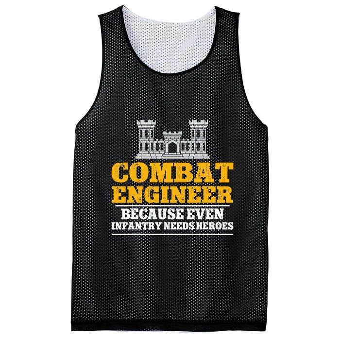 Combat Engineer Because Even Infantry Needs Heroes Mesh Reversible Basketball Jersey Tank