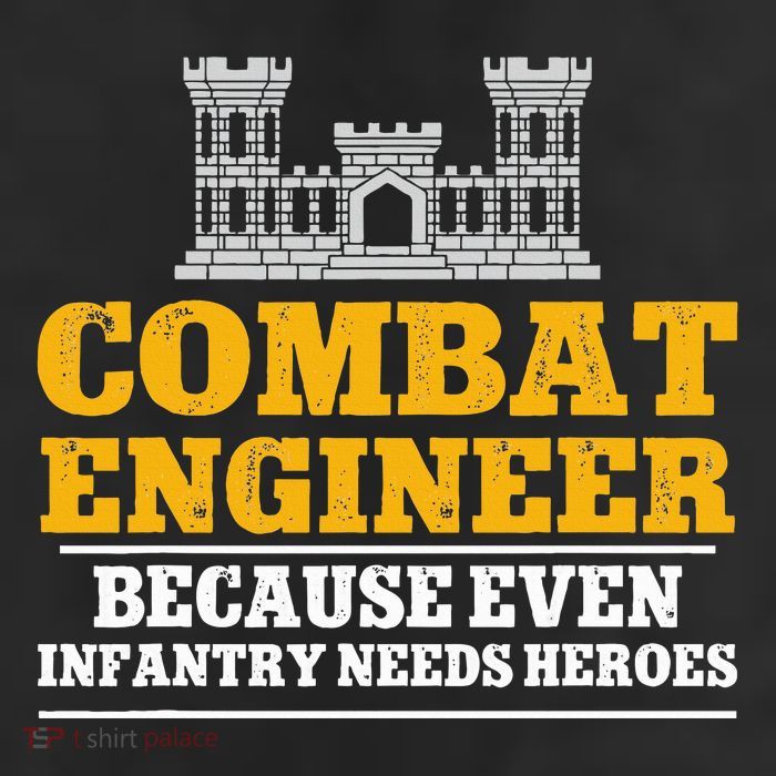 Combat Engineer Because Even Infantry Needs Heroes 25L Jumbo Tote