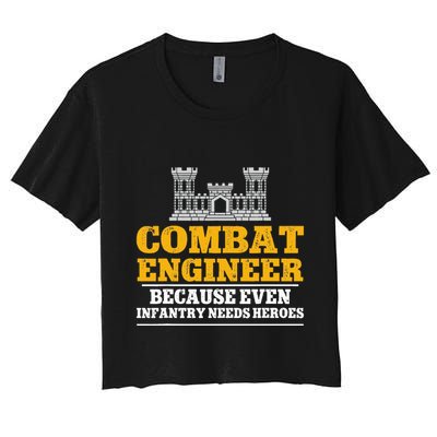 Combat Engineer Because Even Infantry Needs Heroes Crop Top