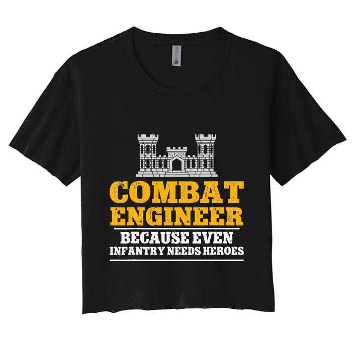 Combat Engineer Because Even Infantry Needs Heroes Crop Top