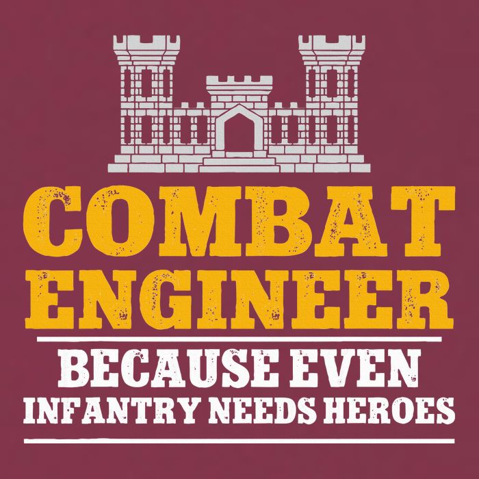 Combat Engineer Because Even Infantry Needs Heroes 16oz Travel Tumbler
