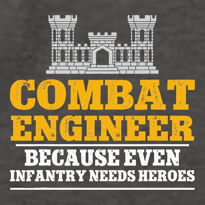 Combat Engineer Because Even Infantry Needs Heroes Vector Backpack