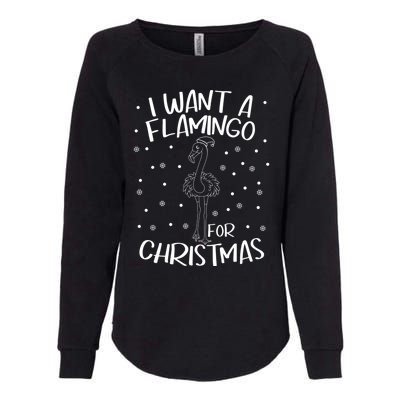 Christmas Exotic Bird Funny Flamazing Flamingo For Christmas Meaningful Gift Womens California Wash Sweatshirt