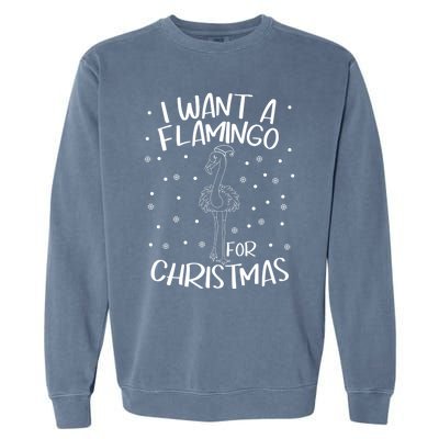 Christmas Exotic Bird Funny Flamazing Flamingo For Christmas Meaningful Gift Garment-Dyed Sweatshirt