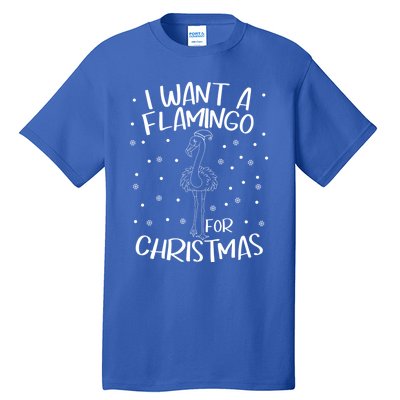 Christmas Exotic Bird Funny Flamazing Flamingo For Christmas Meaningful Gift Tall T-Shirt