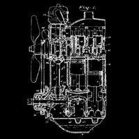 Car Engine Blueprint Car Auto Mechanic Garage Engineer Men Mousepad