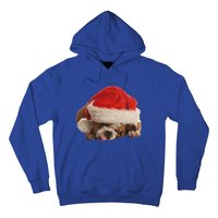 Cute English Bulldog Santa Costume Funny Christmas Bulldog Gift Hoodie