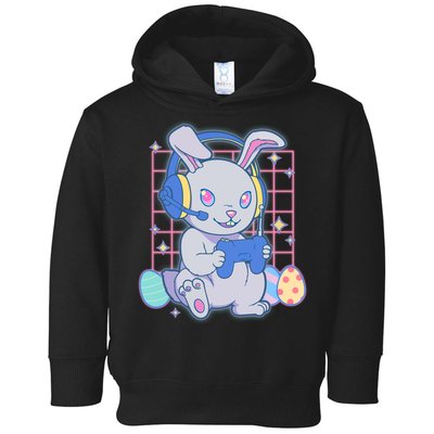 Cute Easter Bunny Rabbit Gamer Toddler Hoodie
