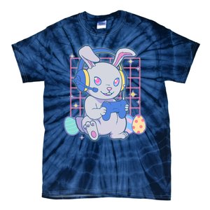 Cute Easter Bunny Rabbit Gamer Tie-Dye T-Shirt