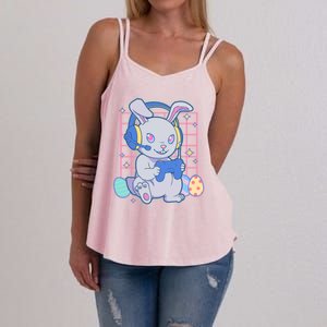 Cute Easter Bunny Rabbit Gamer Women's Strappy Tank