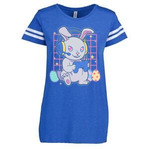 Cute Easter Bunny Rabbit Gamer Enza Ladies Jersey Football T-Shirt