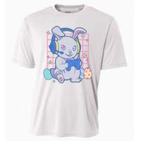 Cute Easter Bunny Rabbit Gamer Cooling Performance Crew T-Shirt