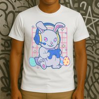 Cute Easter Bunny Rabbit Gamer T-Shirt