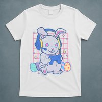 Cute Easter Bunny Rabbit Gamer T-Shirt