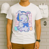 Cute Easter Bunny Rabbit Gamer T-Shirt