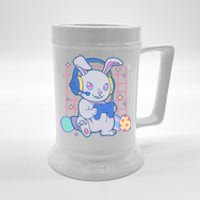 Cute Easter Bunny Rabbit Gamer Beer Stein