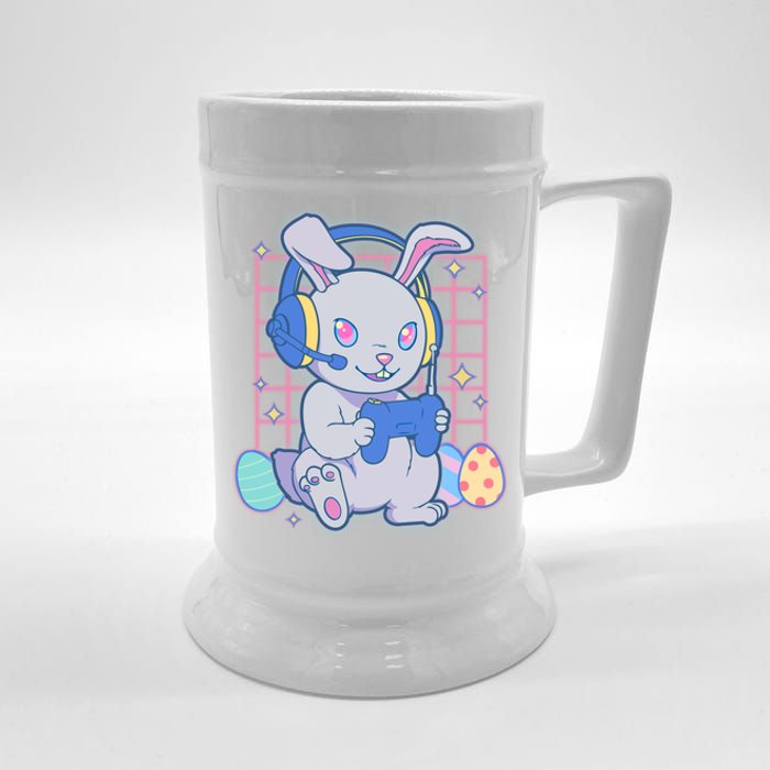 Cute Easter Bunny Rabbit Gamer Beer Stein