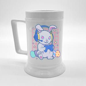 Cute Easter Bunny Rabbit Gamer Beer Stein