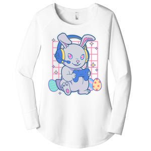 Cute Easter Bunny Rabbit Gamer Women's Perfect Tri Tunic Long Sleeve Shirt