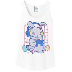 Cute Easter Bunny Rabbit Gamer Ladies Essential Tank