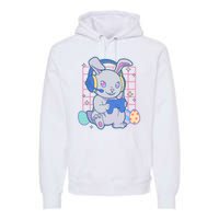 Cute Easter Bunny Rabbit Gamer Premium Hoodie