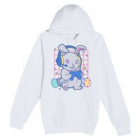 Cute Easter Bunny Rabbit Gamer Premium Pullover Hoodie