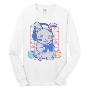 Cute Easter Bunny Rabbit Gamer Tall Long Sleeve T-Shirt