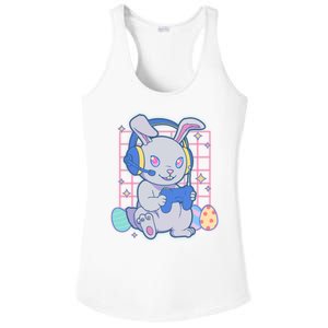 Cute Easter Bunny Rabbit Gamer Ladies PosiCharge Competitor Racerback Tank