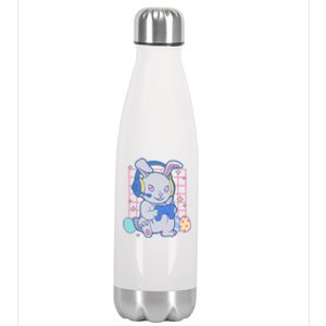 Cute Easter Bunny Rabbit Gamer Stainless Steel Insulated Water Bottle