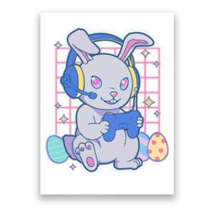 Cute Easter Bunny Rabbit Gamer Poster